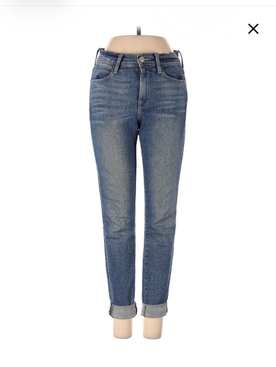 Frame Denim Denim - Frame Denim Le High Skinny Jeans in Medium Blue Wash